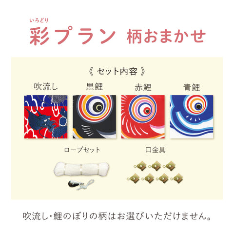 【 レンタル 】彩プラン こいのぼり柄おまかせ《大型こいのぼり》