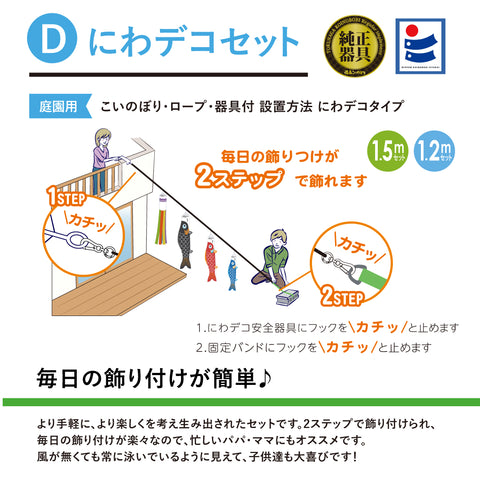 【友禅鯉】６点にわデコセット