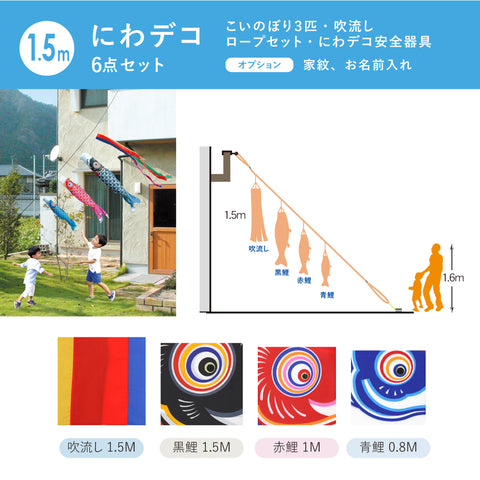 【友禅鯉】６点にわデコセット