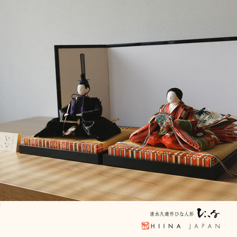 Imperial King Flat Decoration Jirozaemon Hina Hisayu Shimizu Pure Silk Creative Classical Doll 