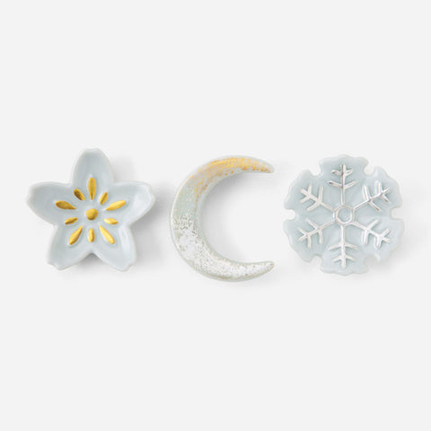 【西川貞三郎商店】箸置きセット　雪月花