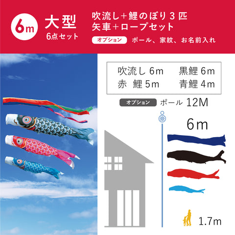 【友禅鯉】６点大型セット