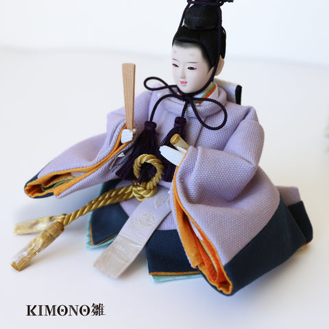 KIMONO Hina Dolls: Smokey Grace | Imperial Couple Display Hina Dolls (Canvas) 4