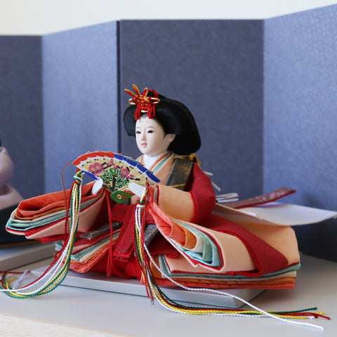 KIMONO Hina Dolls: Smokey Grace | Imperial Couple Display Hina Dolls (Canvas) 4