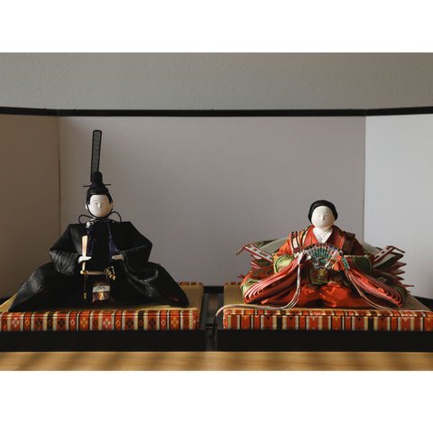 Imperial King Flat Decoration Jirozaemon Hina Hisayu Shimizu Pure Silk Creative Classical Doll 