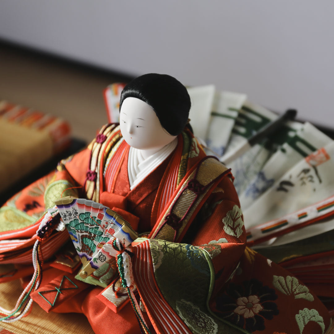 親王平飾り 次郎左衛門雛 清水久遊 正絹 創作古典人形 – 人形の徳永