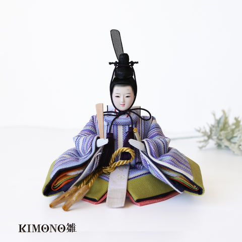 KIMONO雛　Pop Stripe　｜　親王飾り　帆布雛1.