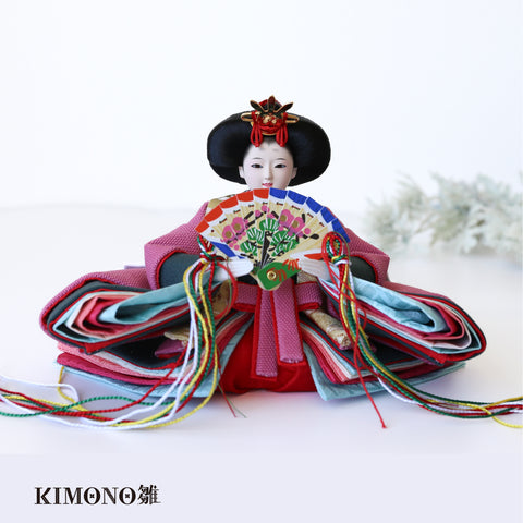 KIMONO雛　Vivid Material　｜　 親王飾り　帆布雛２．