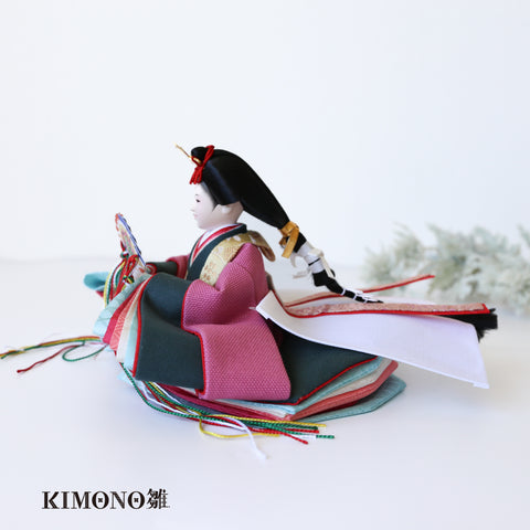 KIMONO雛　Vivid Material　｜　 親王飾り　帆布雛２．