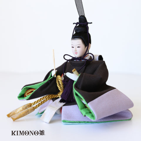 KIMONO雛　Vivid Material　｜　 親王飾り　帆布雛２．