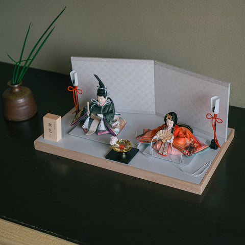 Seasonal Colors: Yuugure (Autumn) -Tokiiro- Prince and Princess Decoration Hina Dolls 