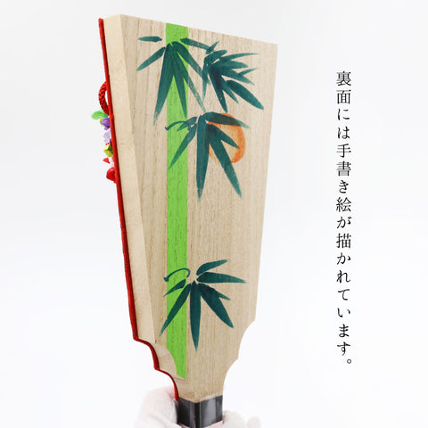 久寿玉　赤（ロ）10号 羽子板　 衝立飾り　摩耶作
