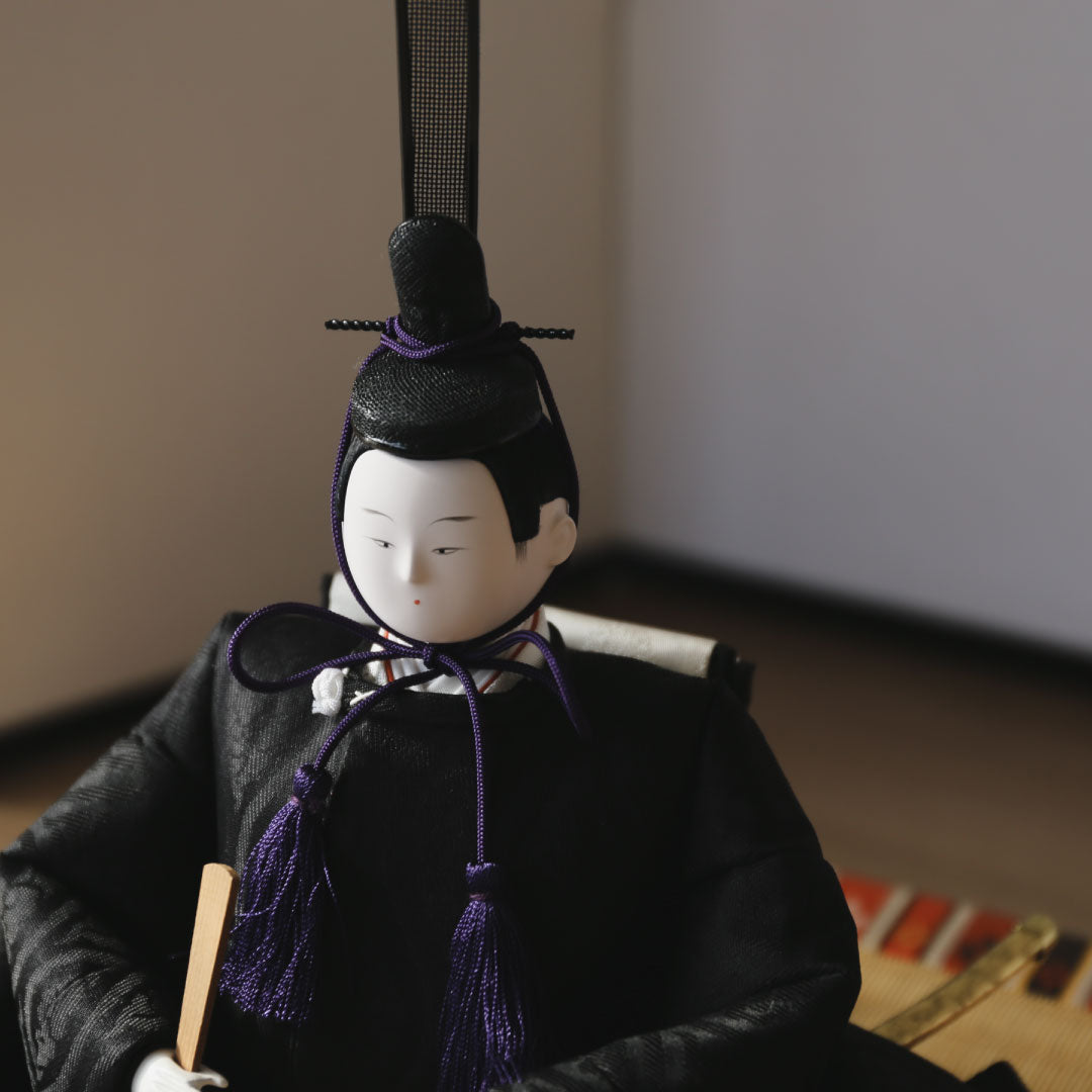 親王平飾り 次郎左衛門雛 清水久遊 正絹 創作古典人形 – 人形の徳永