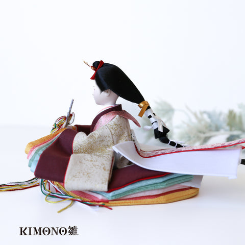 KIMONO雛　Candy Charm　｜　親王飾り　帆布雛 ５．