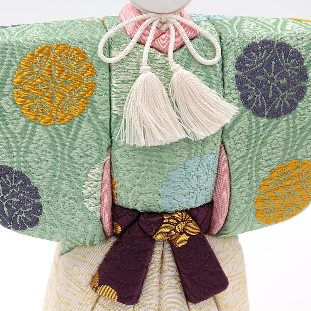 春かすみ」木目込立雛親王飾り ガラスケース入り 東玉工房 野村嘉光作