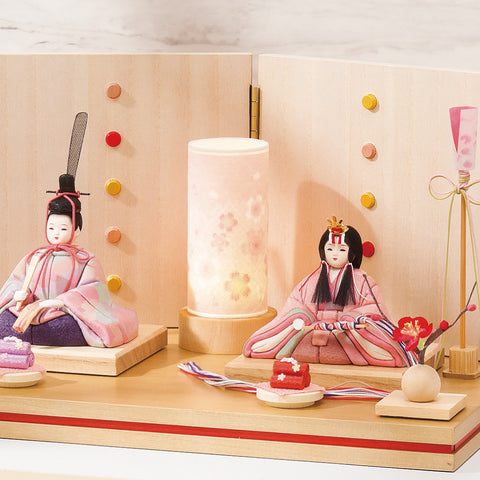 KIMONO Hina Dolls 1. Pop Stripe Prince and Princess Decoration Canvas Hina Dolls 
