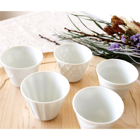 [Mino ware] honoka free cup set of 5