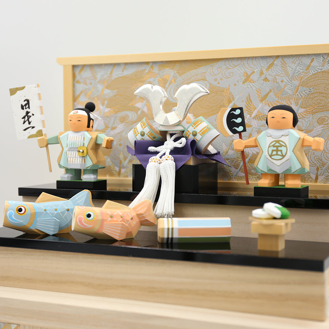 五月人形 伊予一刀彫り【南雲作】 瑚白（こはく） – 人形の徳永