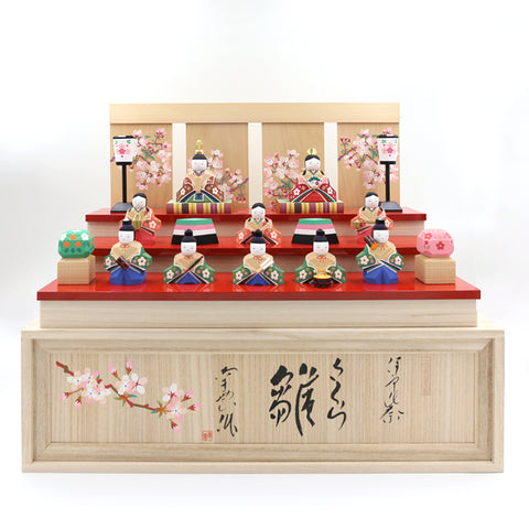 Hina dolls Iyo Ittobori [by Nagumo] Ten Sakura Hina dolls