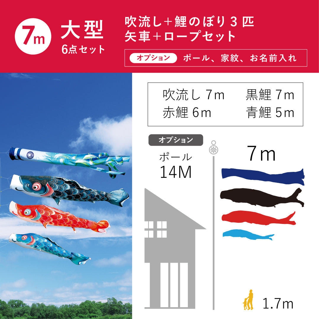 薫風の舞い【風舞い】6点大型セット｜徳永こいのぼり公式 – 人形の徳永