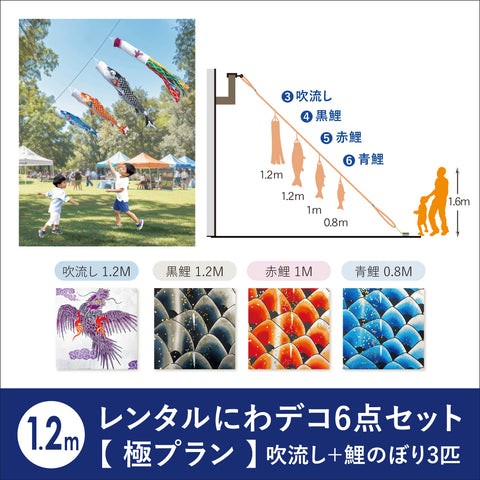 【レンタル】極プラン 慶祝の鯉 吉兆《にわデコセット》