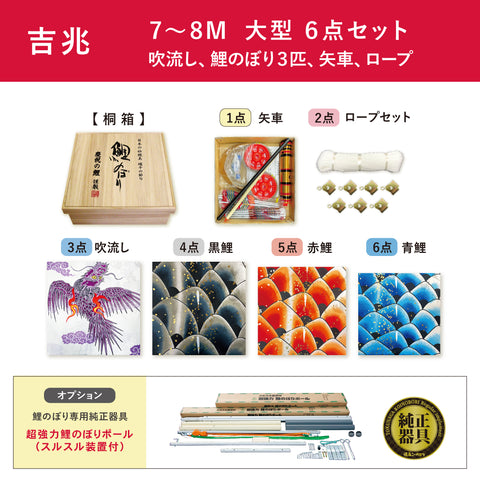 Celebration Carp [Kiccho] Large 6-piece set 