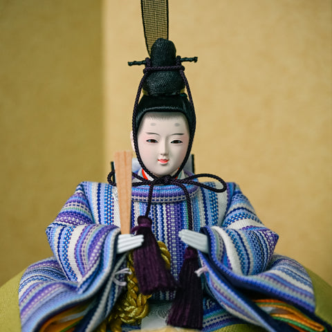 KIMONO雛　Pop Stripe　｜　親王飾り　帆布雛1.