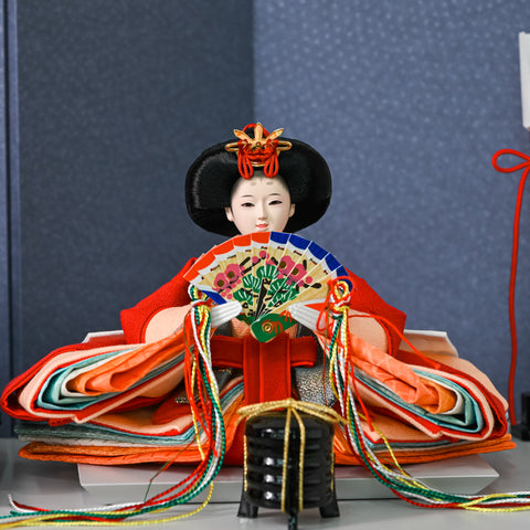 KIMONO Hina Dolls: Smokey Grace | Imperial Couple Display Hina Dolls (Canvas) 4