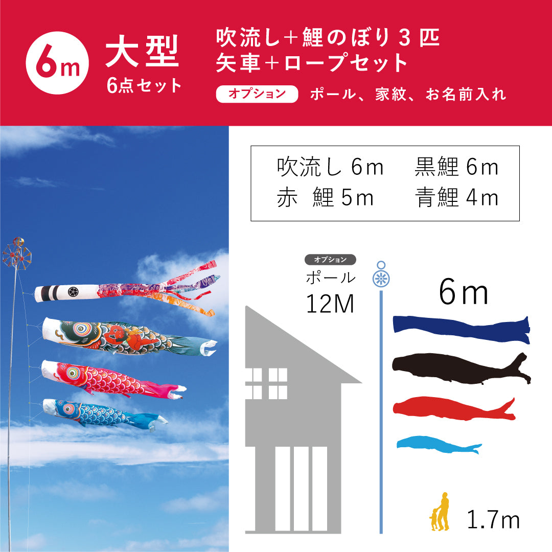 錦龍】6点大型セット｜徳永こいのぼり公式 – 人形の徳永