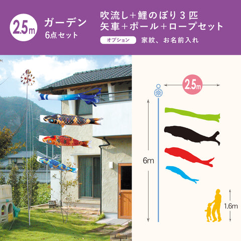 献上手染友禅之鯉【京錦】6点ガーデンセット