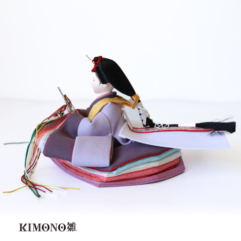 KIMONO雛　Mode Cherry　｜　 親王飾り　帆布雛３．