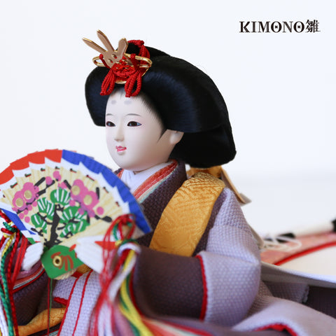 KIMONO雛　Mode Cherry　｜　 親王飾り　帆布雛３．