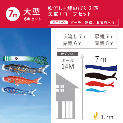 Gold-colored Crescent Moon Carp [Gou] 6-piece large set 