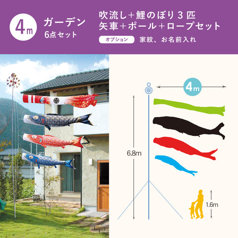 黄金の輝き鯉【真・太陽】6点ガーデンセット