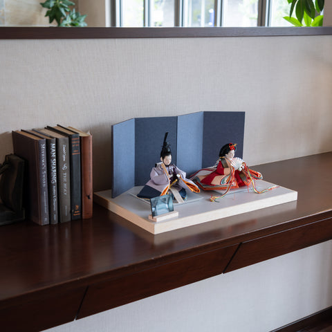 KIMONO Hina Dolls: Smokey Grace | Imperial Couple Display Hina Dolls (Canvas) 4