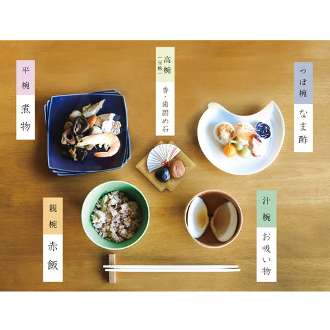 お食い初め食器・水引きセット　＜翠-すい-＞　晴れと暮らす・オリジナル