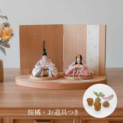 【Puca】花ころも うさぎ 二曲屏風 プーカの衣装着【数量限定】