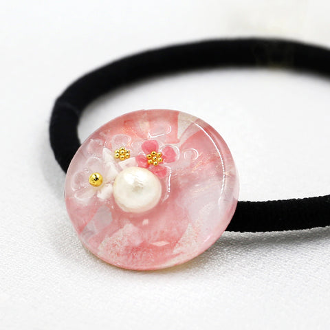 Set of 3 tsumami hair accessories (pink) 